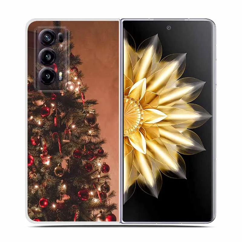 Christmas Cute Clear Hard Plastic Back Cover - Cartoon Design
