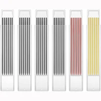 6 Boxes (36 PCS) 2.8mm Pencil Refill Mechanical Carpenter Pencil Refills HB Pencil Leads Colored Pencil Refills for Drawing Mark 1