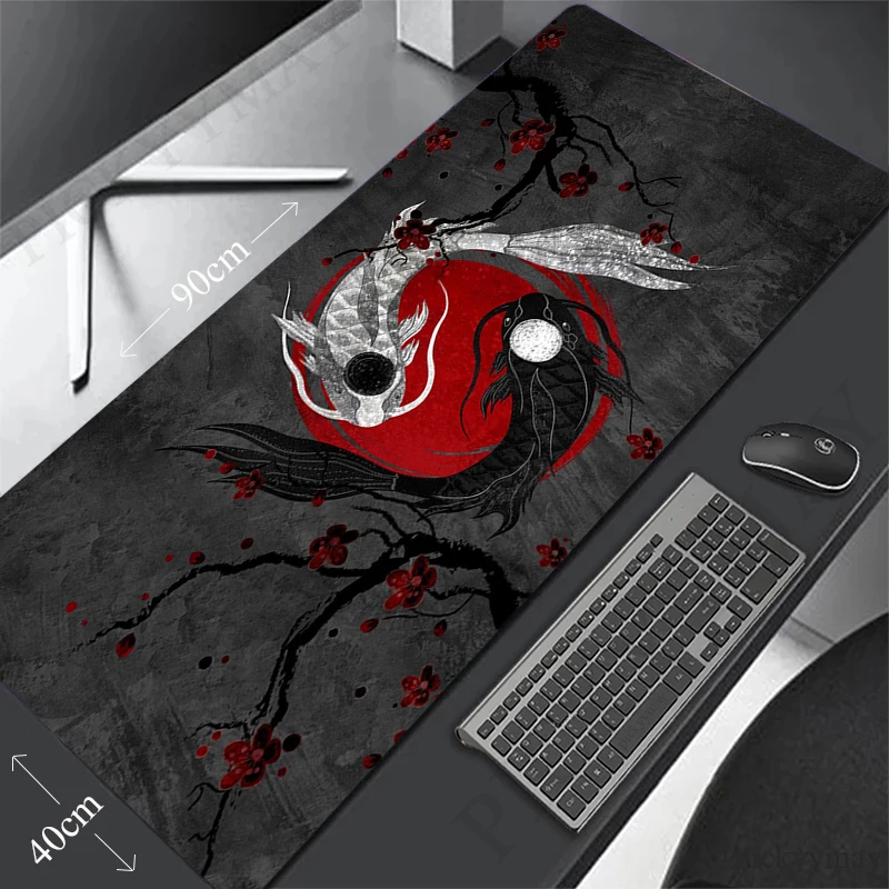 Mouse Pads Fish Table Mats Computer Mousepad Company Big Desk Pad 100x50cm  Large Gamer Mousepads Mouse Mat