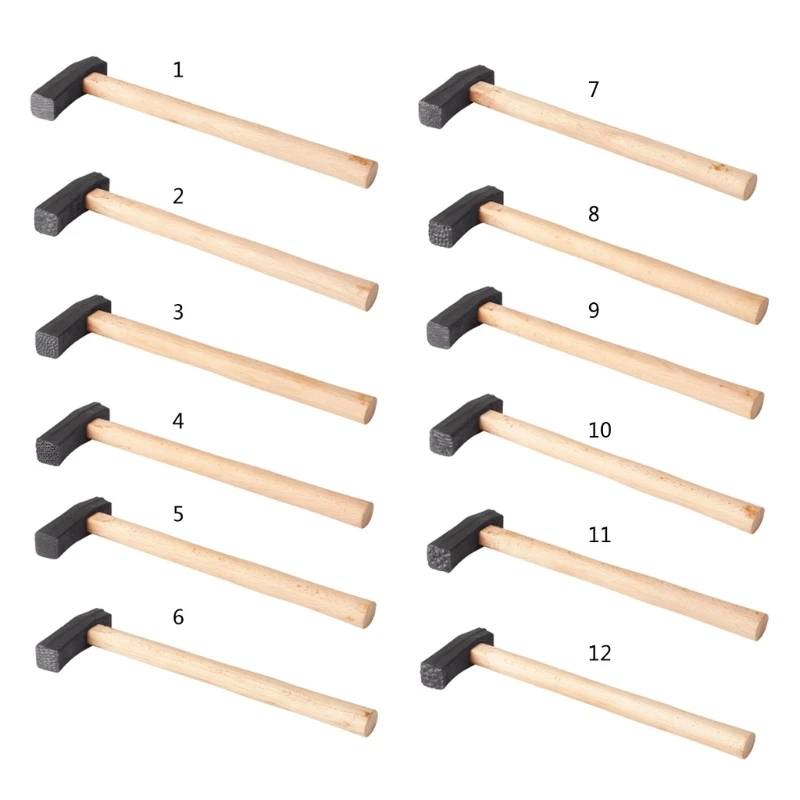 

Square Head Hammer with Wood Handle for DIY Jewelry Bangles Making and Crafts