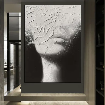 Minimalist Female Face Canvas Art Print