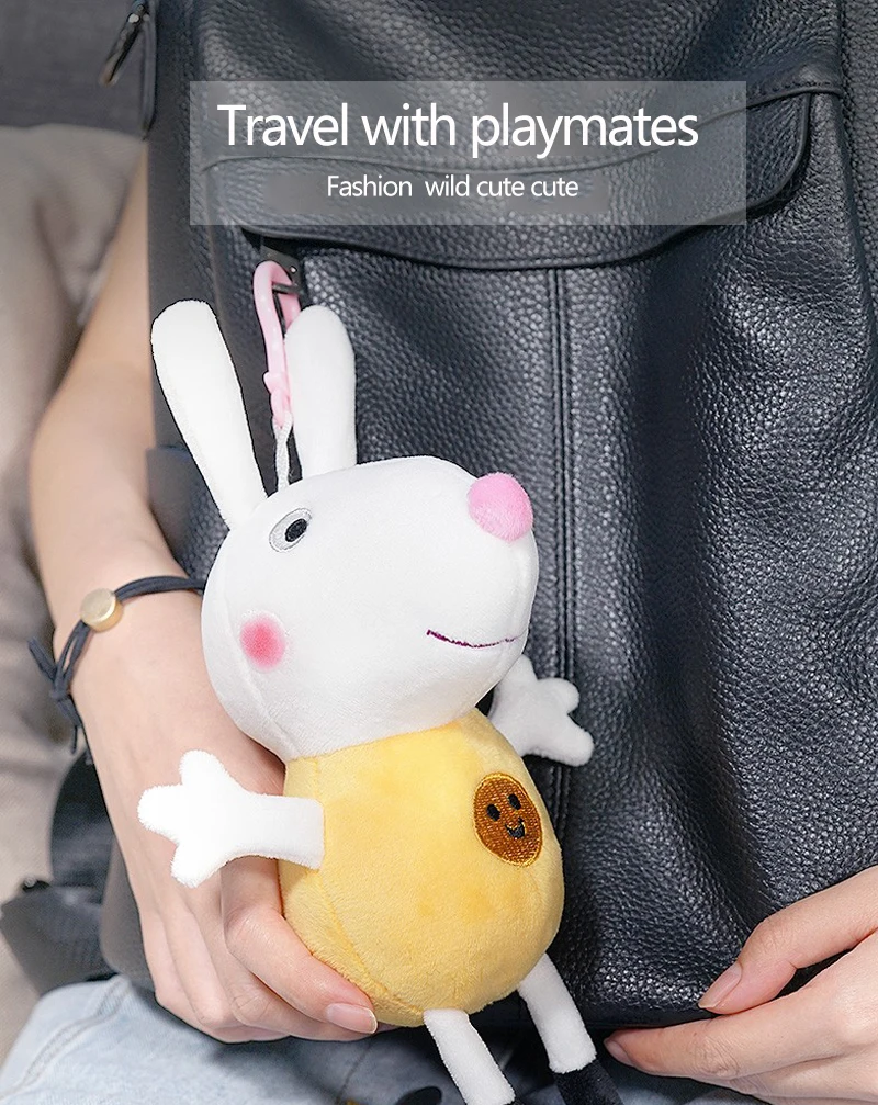 Peppa Schwein Plüsch tier weiche Stofftiere Freund George Rucksack Anhänger Schlüssel bund Teddybär Dinosaurier Puppe Kinder Weihnachts geschenk 19 – Detail 9
