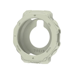 Durable Silicone Strap with Protective Case - Amazfit T - Rex 3 (Petrified Grey Case)