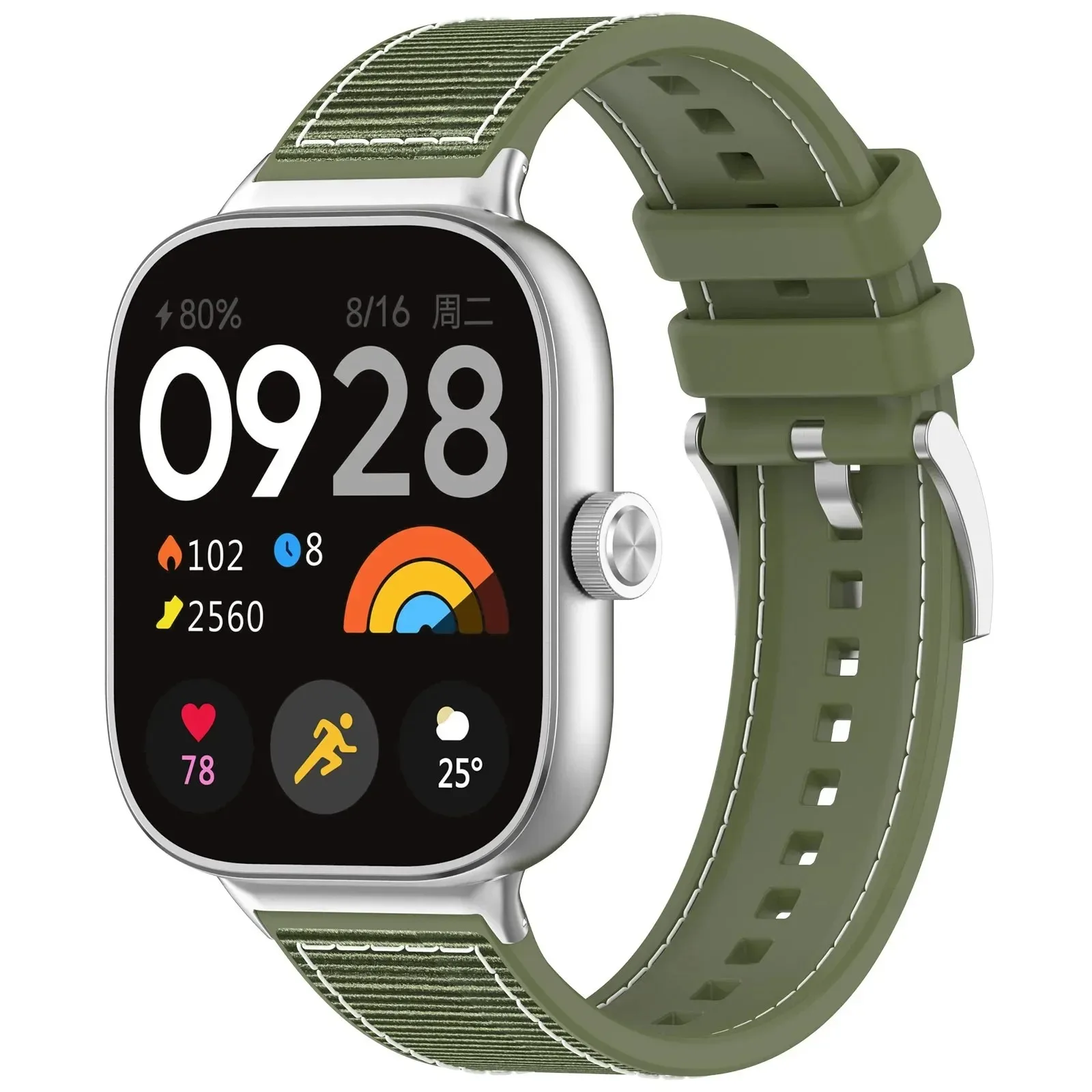 Enhanced Sports Strap Silicone Nylon Wristband Bracelet