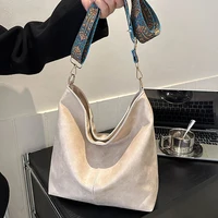 Wide Geometric Strap Shoulder Bag Large Capacity Crossbody Bags For Women,Retro Pu Leather Women’s Bag For Shopping Travel