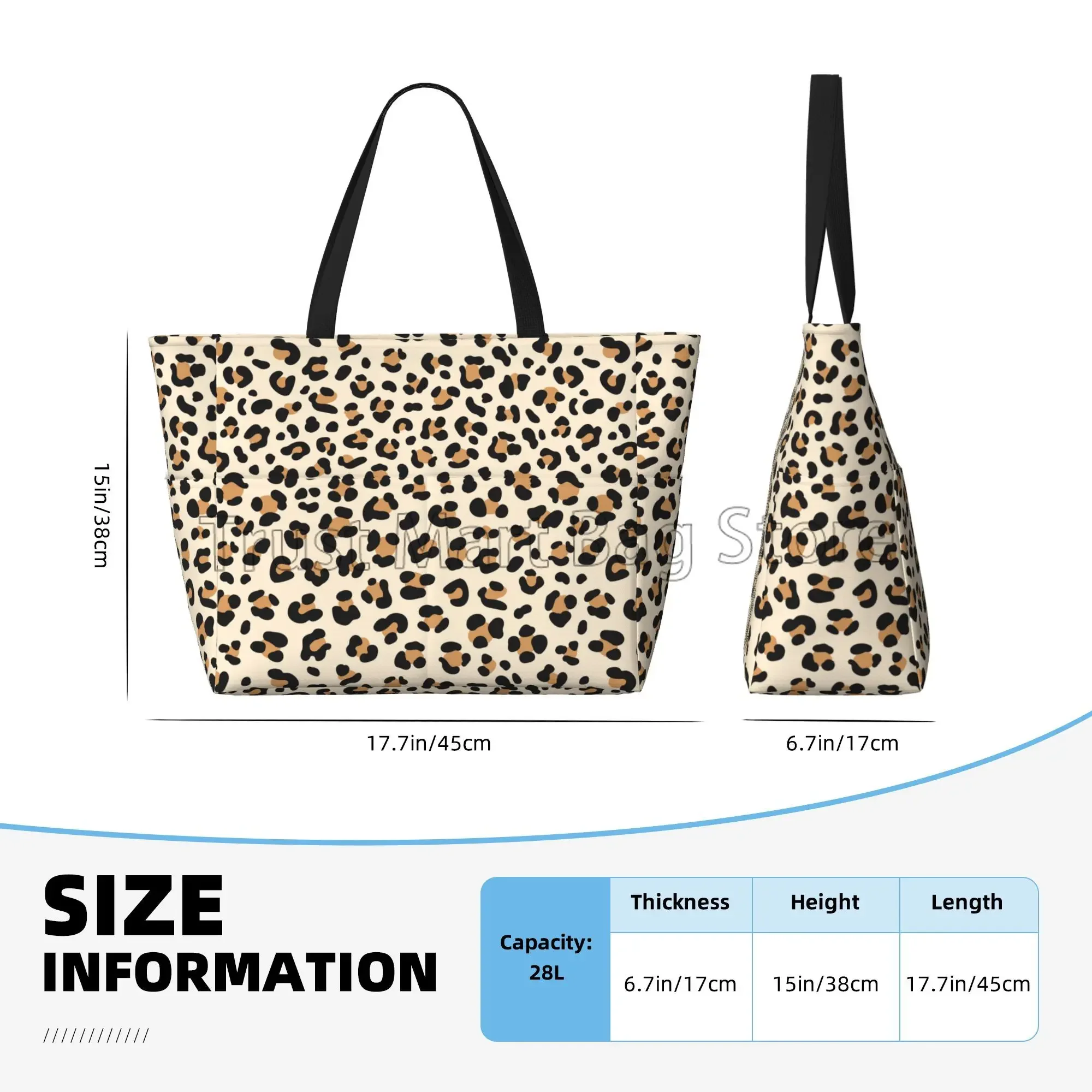 XAGMODSHN Borsa da spiaggia di grande capacità borsa da piscina per le donne borsa da viaggio impermeabile a prova di sabbia con cerniera borsa da spiaggia in tela, Grigio, 50*15*35cm