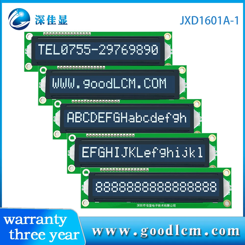 16x1Lcd display 16pin 20x4 lcd display 1602 visions lcd display 1601 VA with i2c intreface display lcd 16x2 128x64 lcd module