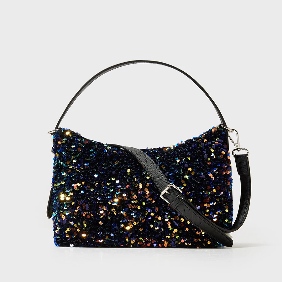 

Fashion Sequins Armpit Bags Designer Hobos Women Handbags Luxury Shinny Shoulder Crossbody Bags Bling Evening Party Purses 2023