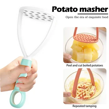 ห้องครัว PP Pressed Potato Masher Ricer Puree Juice Maker มันฝรั่ง Pusher Smooth Mashed Potatoes Crusher ผลไม้เครื่องมืออุปกรณ์ 1
