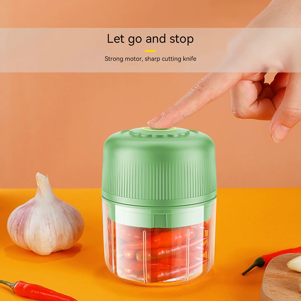 4/6 Blade 300/350ML Vegetable Fruits Chopper Onions Pull Mincer 304 Stainless Steel Blender Mixer Garlic Crusher Kitchen Gadgets 3