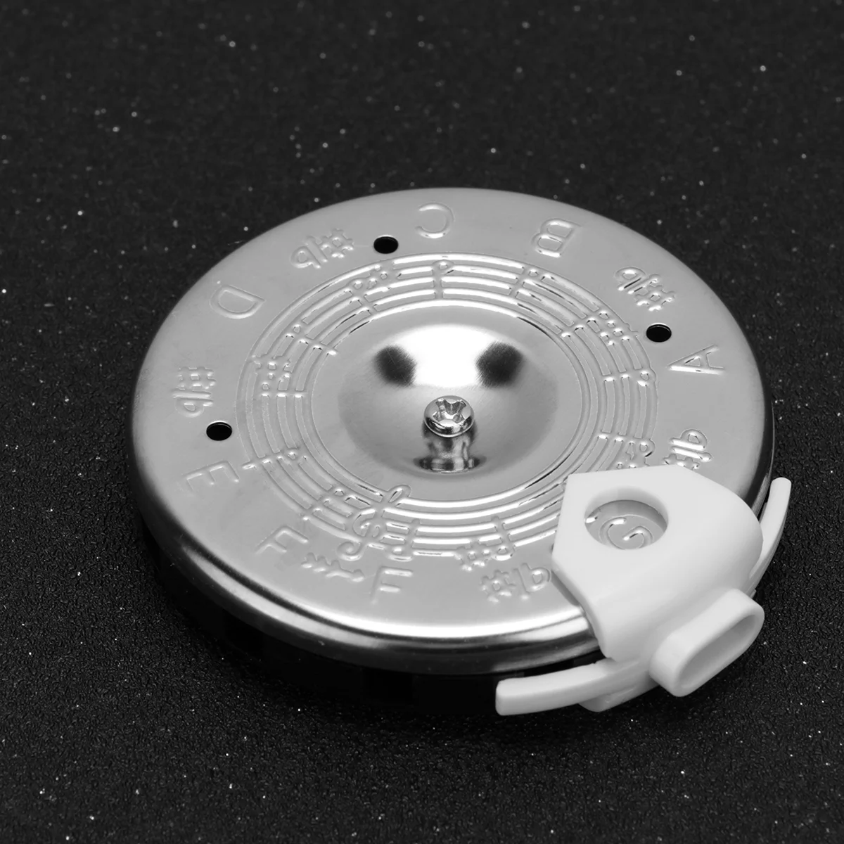 

13 Tone Note Key Chromatic 13 Holes C-C Pitch Pipe Guitar Tuner Tuning Violin Bass (Silver)
