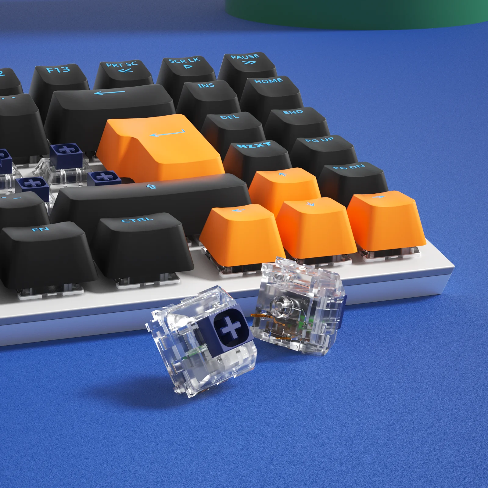 10 Pezzi Interruttori Kailh Box Navy (Clicky) E Jade Per Tastiera Meccanica – 3 Pin, IP56, 80 Milioni Di Clic, Oro 18k