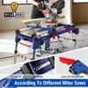 Miter Saw Stand, 5-in-1 Portable Workbench, Quick Folding Work Table with Detachable Miter Saw Stand & Height Adjustable 3
