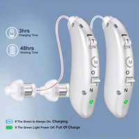 Portable Rechargable Hearing Aid Invisible Adjustable Behind-The-Ear Sound Amplifiers 1