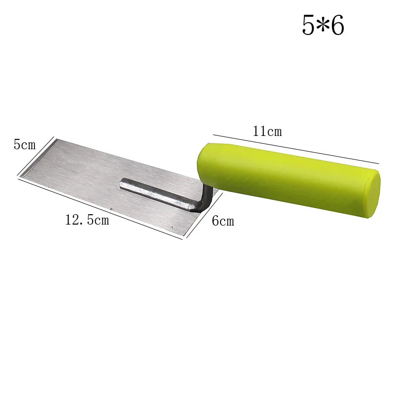 Enhanced Rubber Grip Carbon Steel Plaster Trowel for Construction and Repair Tasks