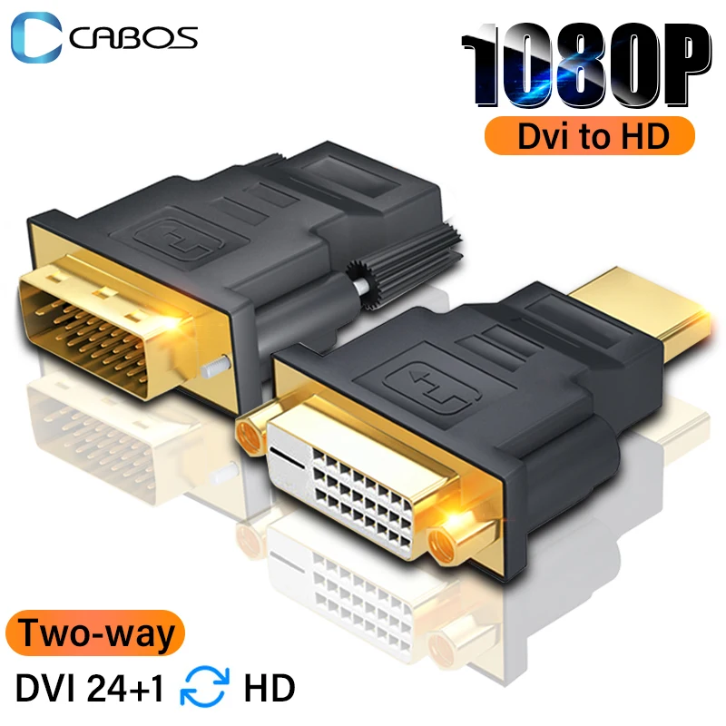 

1080P Bi-directional Converter DVI to HDMI-Compatible Adapter Male to Female For PS3 Laptop Computer Projector HDTV to Dvi 24+1