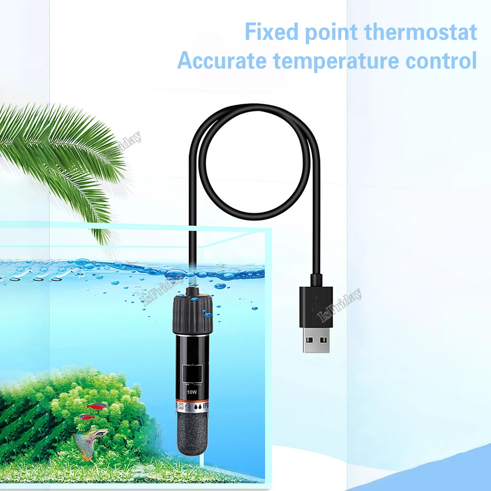 USBMiniAquariumheatingrodforSmallFishTank26CConstant