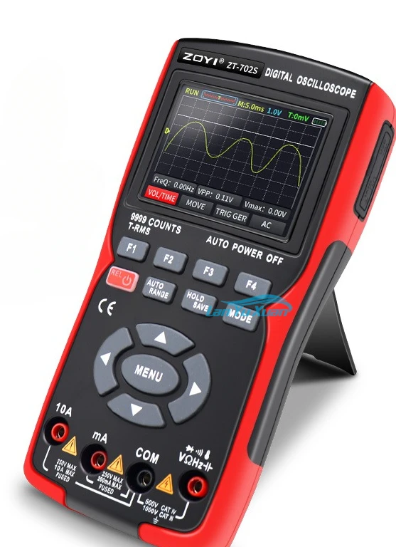 

ZOYI ZT702S Digital Multimeter Auto True RMS Tranistor Probe Multimetro Meter 48M/S 10MHZ PC Waveform Data Storage Oscilloscope