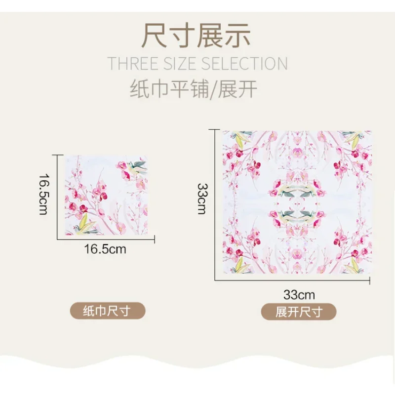 20pcs/pac New Colored Paper Napkins Colored Facial Tissues Printed Paper Napkins Party Placemats 2 Ply Food Grade 33*33cm