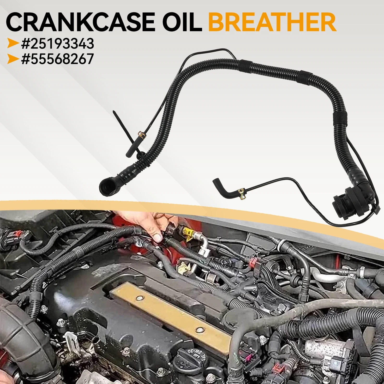 Für Chevrolet Cruze Buick Encore Opel 1,4 l PCV-Ventilschlauch 25193343 55568267 Kurbelgehäuse-Entlüftungssystem-Ersatz – Detail 4