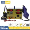 KADA 903D 2A USB SMD 3 in 1 Soldering Station Hot Air Rework Station and 0-2A 0-15V DC Power Supply to Work Together,909D 853D 1
