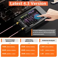 2023 New Updated NanoVNA-H4 4inch Vector Network Analyzer 10k-1.5GHz HF VHF UHF Antenna Analyzer Version 4.3 with SD Card Slot 2