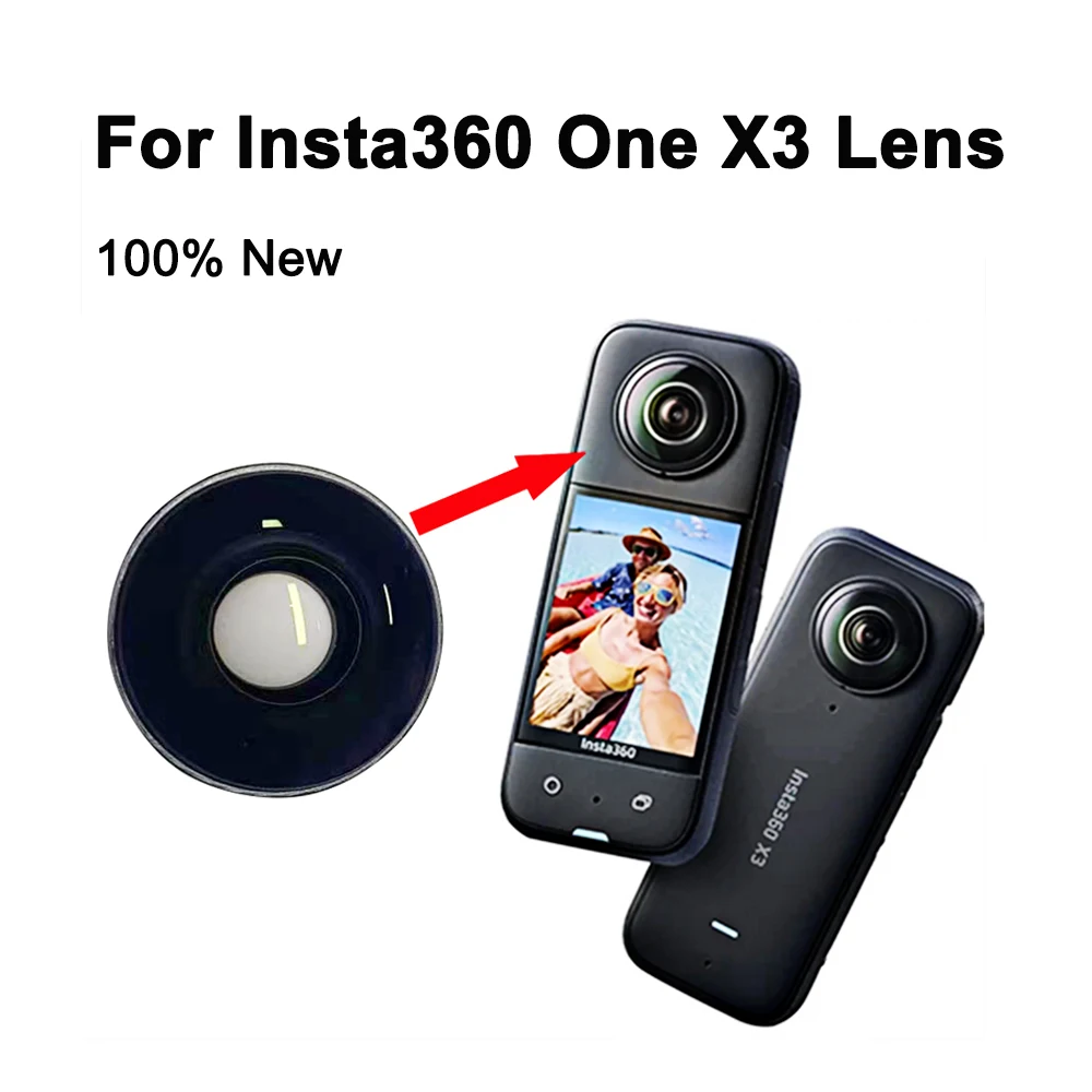 Orginal New Insta360 One X3 Glass Lens Replacement for Insta360 Action