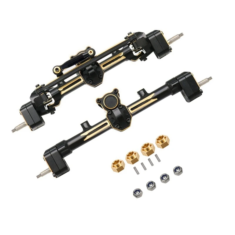 

2X Brass Front And Rear Portal Axle For Axial SCX24 Gladiator JLU Bronco C10 Deadbolt 1/24 RC Crawler Car Upgrades Parts