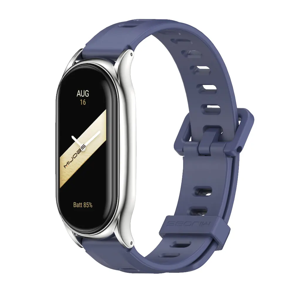 Premium PU Leather Wristband and Metal Bracelet