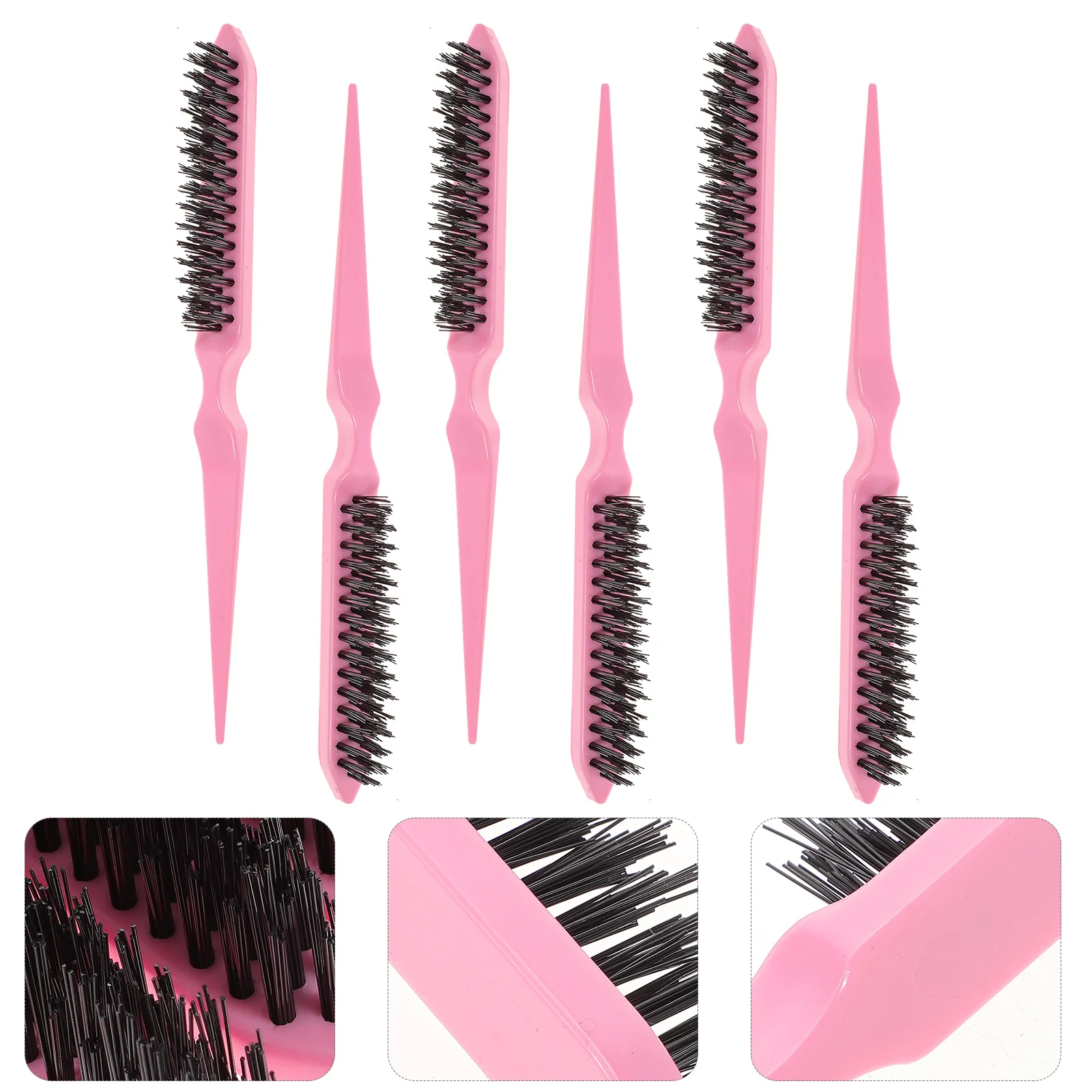 

6 Pcs Curling Comb Hair Cutting Combs Professional Suits for Men Detangling Natural Pin Tail Fine Pointed Small