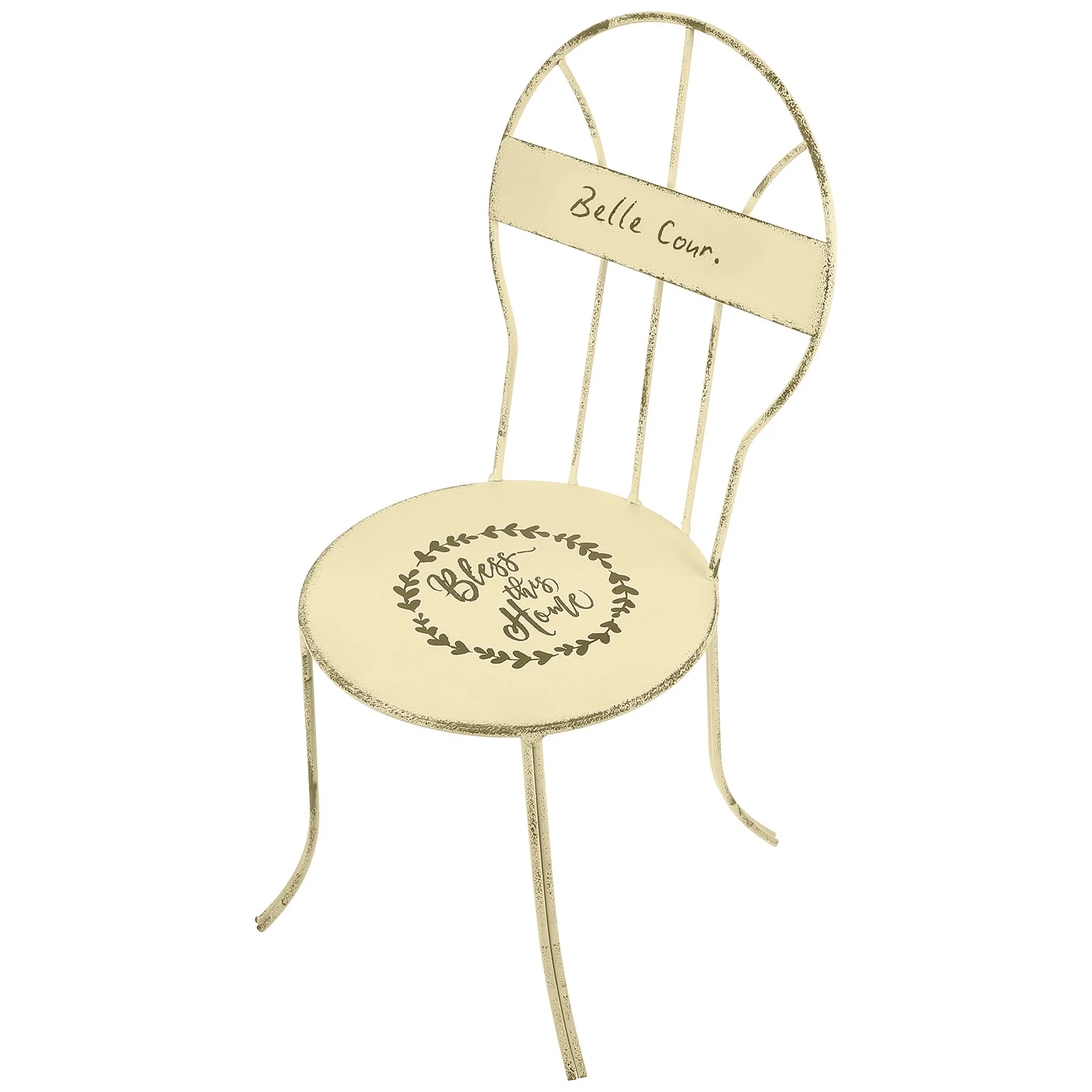 

Toys Iron Furniture Mini Delicate Craft Decors Miniature House Chair Dining Ornaments