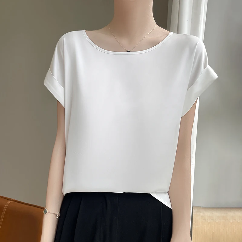 جديد س الرقبة الحرير بروتيل السيدات رقيقة سترة الس...