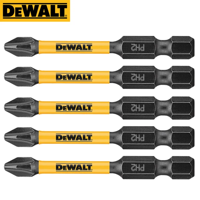 DEWALT 오리지널 PH2 배치 헤드 전기 렌치 스크루 드라이버, 임팩트 드릴, 특수 사용 비트, 57mm, 5 개 DEWALT 오리지널 PH2 배치 헤드 전기 렌치 스크루 드라이버, 임팩트 드릴, 특수 사용 비트, 57mm, 5 개