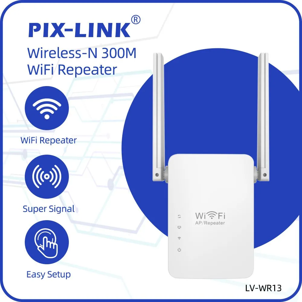 Pix-Link Wr13 Ripetitore Wifi 300Mbps Wireless Wifi Router Ripetitore Range Extender Bridge Access Point Wi Fi Range Roteador