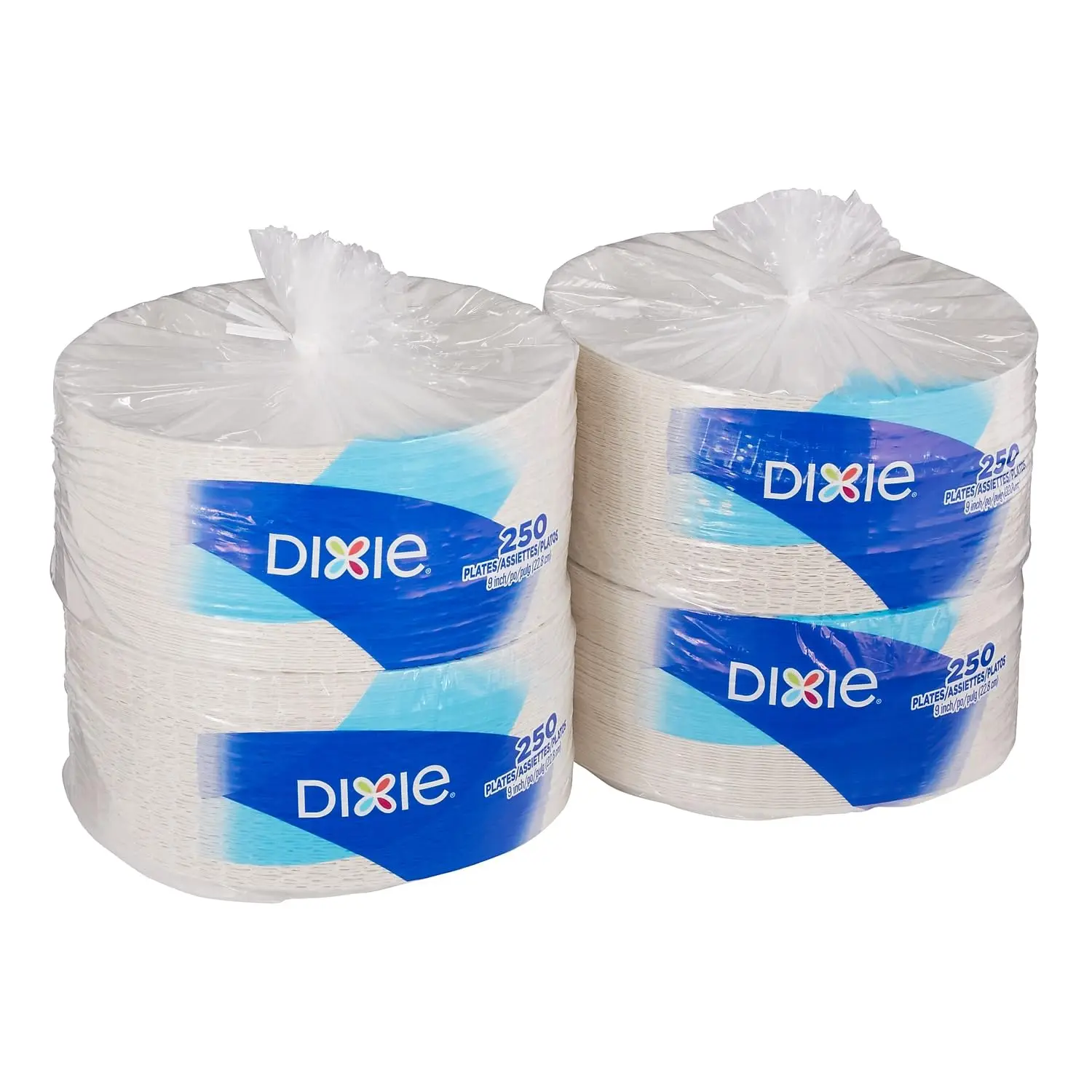 Georgia-Pacific Dixie 9'' Light-Weight Paper Plates by GP PRO (Georgia-Pacific)1,000 Count (250 Plates Per Pack4 Packs Per Case)
