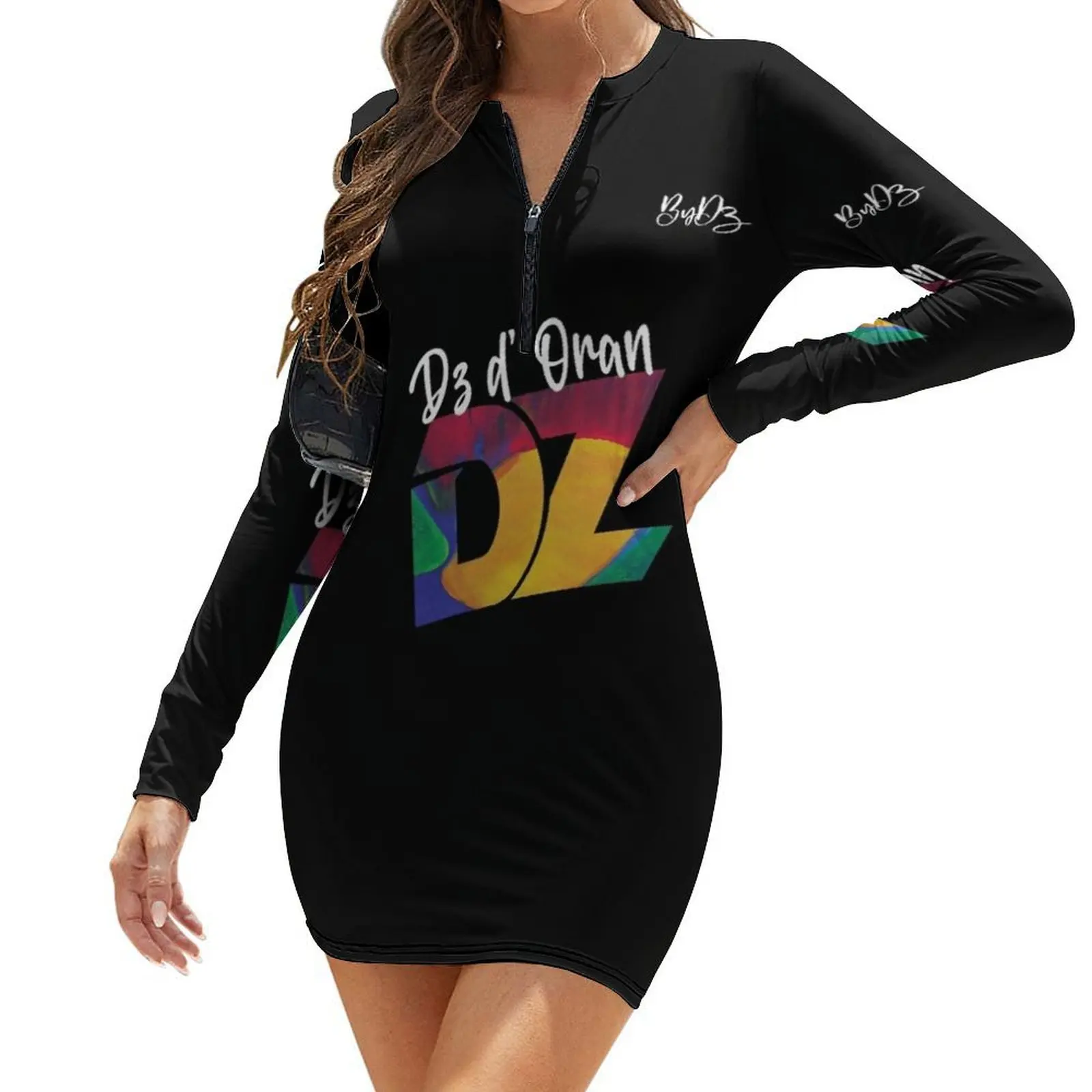 

de Oran's dz 2 - proud to be Oran Long-Sleeve Bodycon Dress Women's evening dress summer dress for women 2024 Female clothing