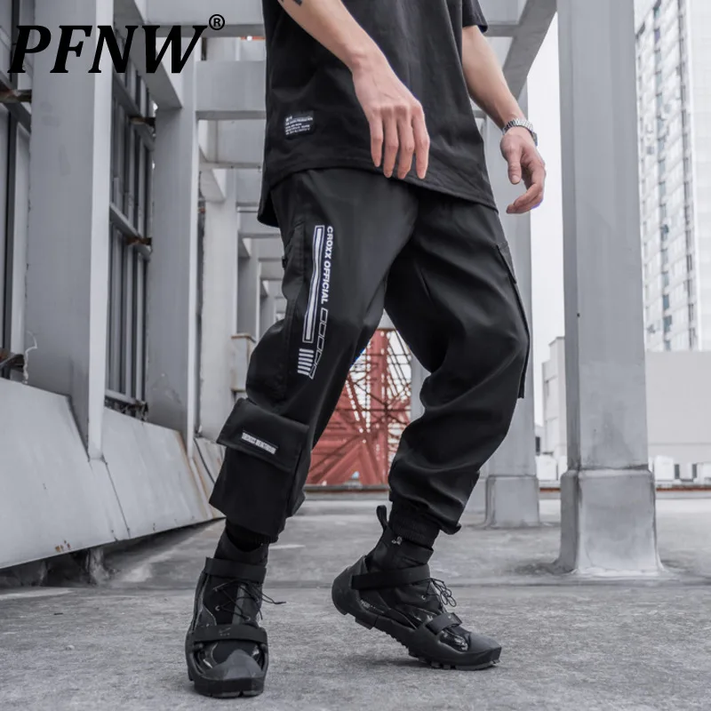 

Мужские функциональные брюки-карго PFNW, универсальные затемненные брюки-карандаш в стиле сафари с кулиской, весна 12ZXP202401