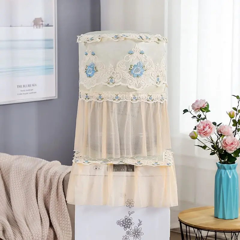 Household Water Dispenser Covers Dust-proof Multi-function Home Decoration Lace Floral Embroidered Cover 2pcs Rice Cooker Pads