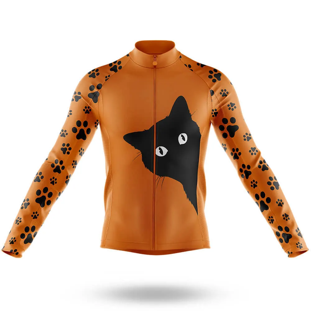 Cycling Jersey Men CARTOON CAT Bike Tops MTB Bicycle Shirt Mountain Road Riding Clothing Summer Long Sleeves Cycling Jacket - 4