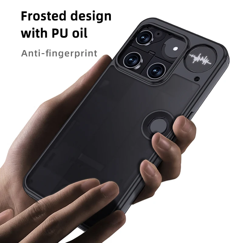 Magnetic Wireless Charging Matte & Clear Shockproof Armor Case