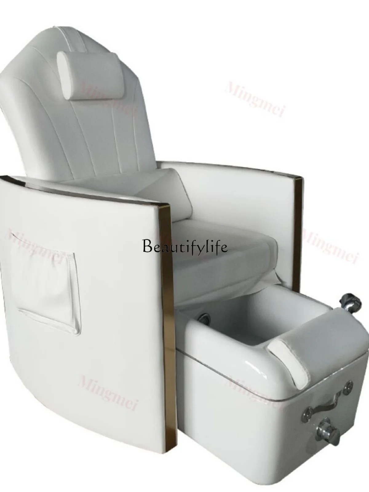 Electric Foot Bath Chair Nail Salon Single Foot Massage Sofa Pedicure Recliner