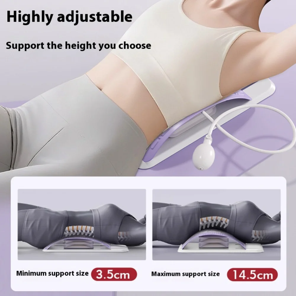 Adjustable Back Massager Airbag Waist Neck Support Massage Lumbar Cervical Muscle Relax Stretcher Posture Massager