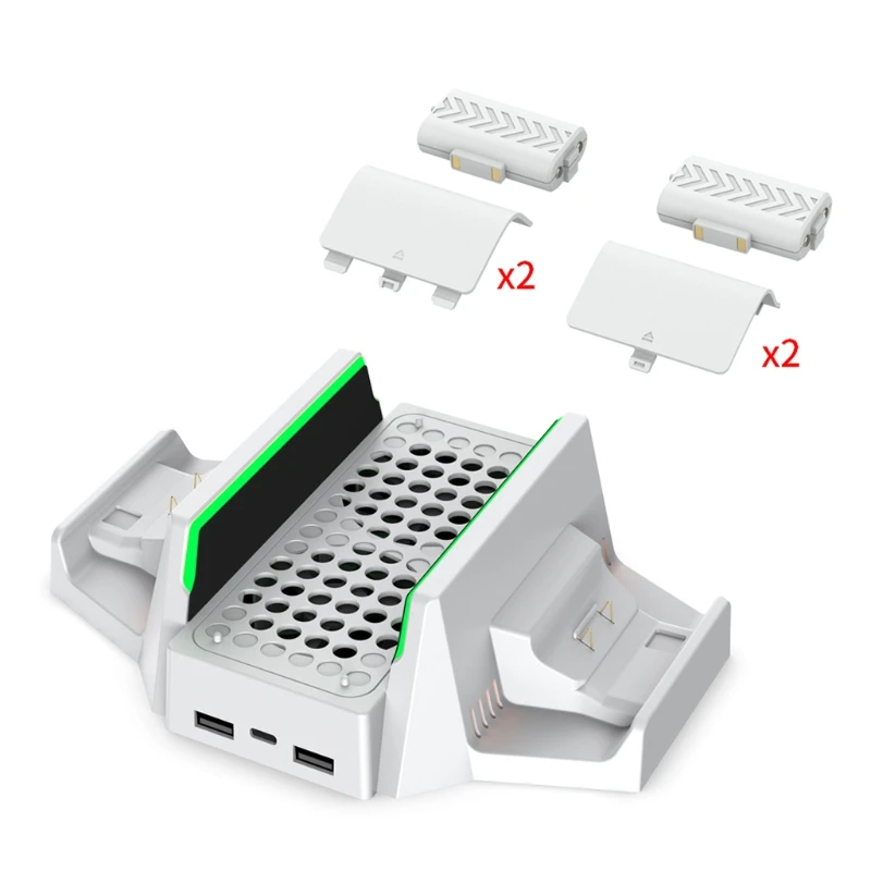 

53CC Cooling Fan Stand Vertical Stand Controller Station Game Storage Bracket