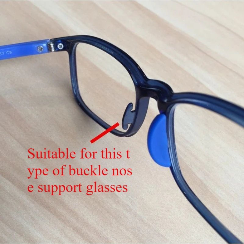 10 Pairs Half-moon Shape Silicone Glasses Eyeglasses Nose Pads Optical Frame Repair Accessory Part Insert Glasses Nose Pads glasses nose pads