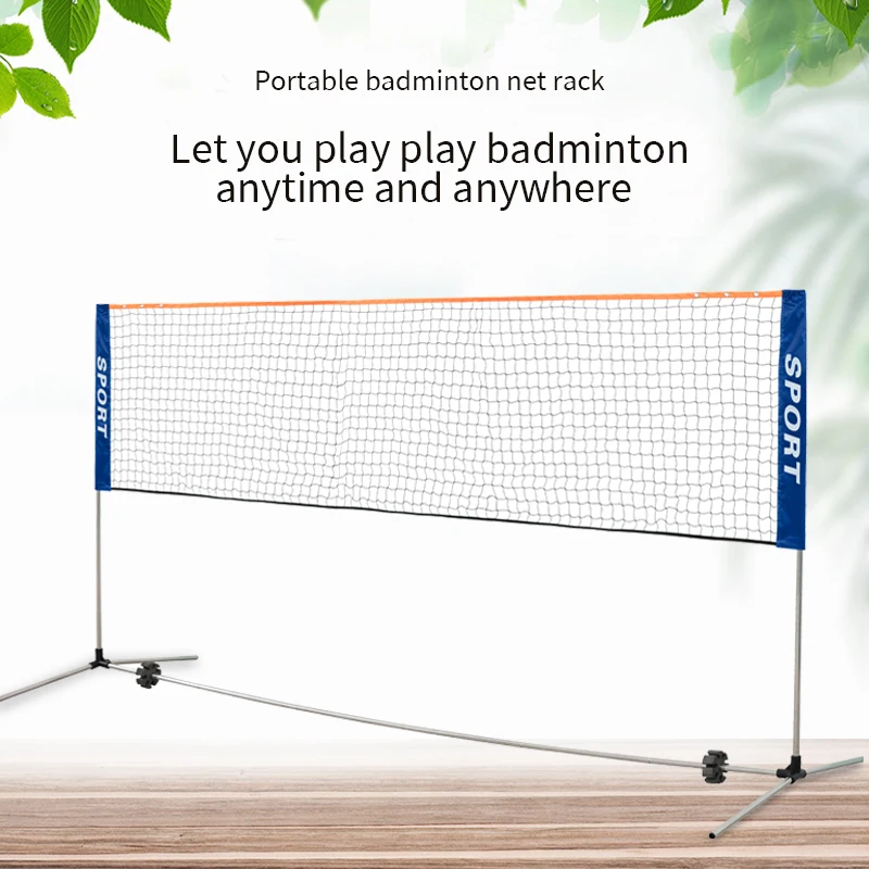 Badminton Net 1pc 3.1m 4.1m 5.1m 6.1m Badminton net frame portable standard folding portable outdoor home outdoor simple frame doubles