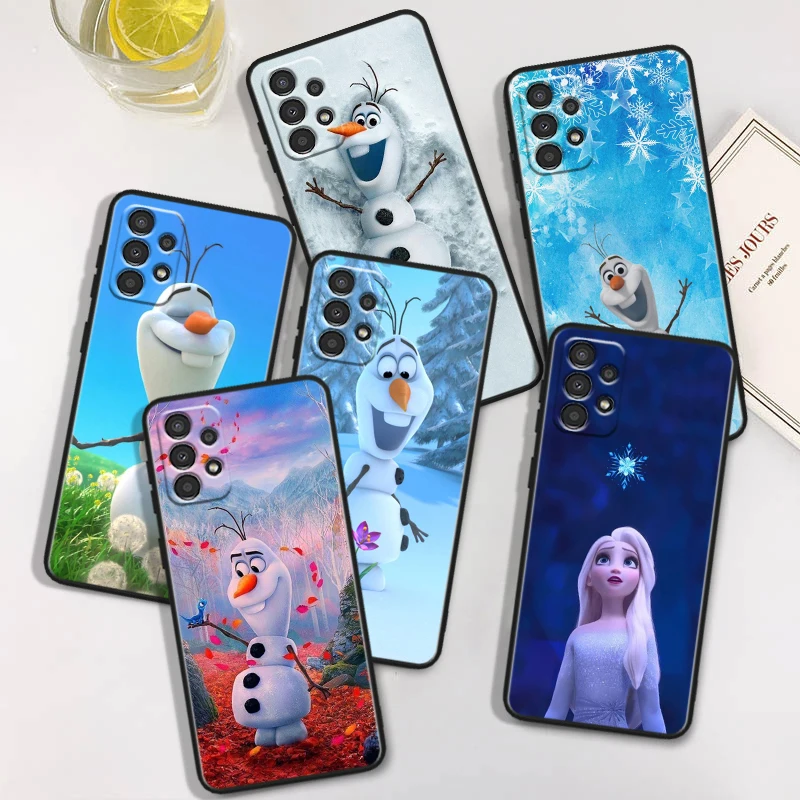 Disney Frozen Elsa Cool Per Samsung Galaxy A91 A81 A71 A51 A42 A31 A21S A12 A11 A04 S E A02S A01 Core Black Phone Case