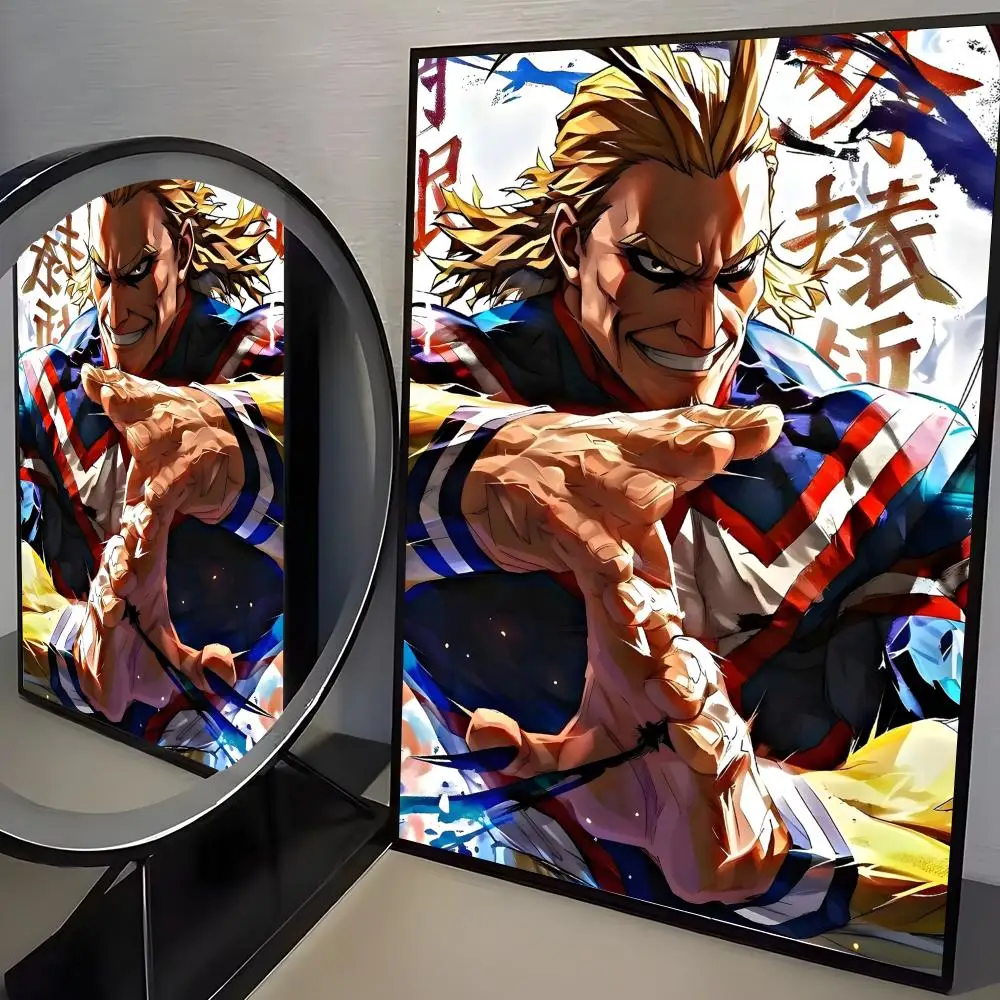 Anime Academia All Might Poster, wasserfester HD-Wandaufkleber, selbstklebendes Kunstposter, lichtbeständig, Heim- und Raumdekoration – Detail 17