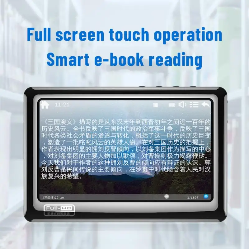 4.3 Inch MP4 Player Long Standby Touch Screen Reproductor Mp4 Player MP3 E-book Reading Built In Speaker