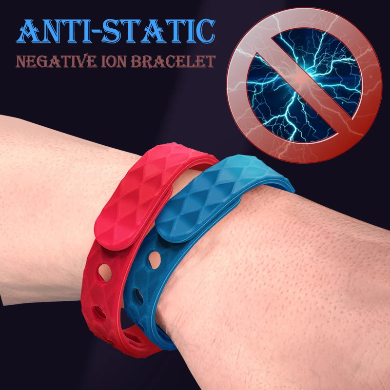 CoolAntistaticBraceletforMenandWomenESDNegativeIonSilicone