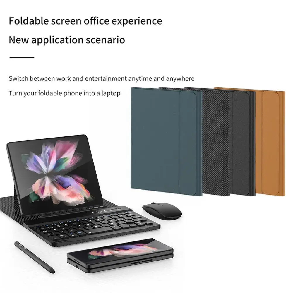 Luxury Keyboard Case for Samsung Galaxy Z Fold 4 3 Bluetooth wireless
